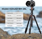 K f Concept 64  Camera Tripod With 360   Ball Head   Phone Clip For Dslr phone