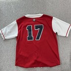 Vintage New York Cubans Baseball Jersey Extra Large Red 17 Negro League Nlbm Men