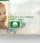 New  Vintage Curity Baby Crib Fitted Sheet Animals Alphabet Letters Cotton Usa