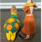 Vintage R Dakin   Co Dream Pets Turtle Cow 1970s Velveteen Stuffed Animal Plush