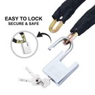 Heavy Duty Motorcycle Bike Bicycle Chain Lock Anti-theft Padlock Security W  Key