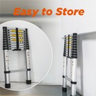Telescoping Ladder 10 5ft  Aluminum Alloy Folding Ladder Portable Multi-purpose
