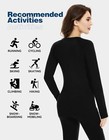 Women s 100  Merino Wool Base Layer Sets Winter Thermal Long Johns Top Shirts Ut