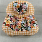 Collectible Cushions Dritz Orange And Floral Overstuffed Chair Nib