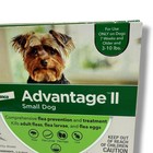 Advantage Ii Small Dog Flea   Lice Treatment 4 Monthly Doses 3-10 Lbs