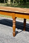 Vintage Harvest Table Kitchen Island Dining Room Antique Rustic Wood Countertop