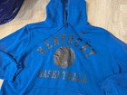 Nike Kentucky Wildcats Basketball Hoodie Sweatshirt Blue Mens Xxl
