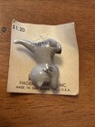 Hr Hagen-renaker Miniature Gray Persian Kitten Figurine With Paper But Unattache