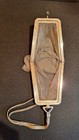 Vtg Whiting   Davis Mesh Dance Purse Blue Cabochon Clasp Art Deco Flapper 1920