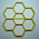 Hamantaschen Purim Multi Hexagon Shape Cookie Cutter Made In Usa Pr5517