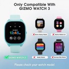3 Pack Case For Gizmo Watch 3 Hard Pc Tempered Glass Screen Protector Slim Cover
