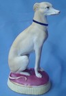 Whippet Italian Greyhound Dog  6  Bisque Antique Figurine
