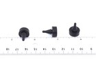3 16  Rubber Push-in Ridged Stem Bumpers 7 16  Od 25 Pack Thin Panels