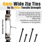 Zip Ties Assorted Sizes Black Cable Ties 4 6 8 10 12 Inch  Plastic 800 Pack