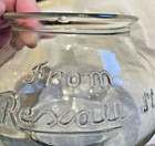 Rare  from The Rexall Store  Embossed Glass Leech Goldfish Bowl Pharmacy Read
