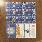 1998 Yankees World Series Champs Burger King Card Sheets Lot 3 Uncut