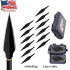 12pcs 150gr Broadheads Arrowhead 2blade Archery Arrow Tips Screw Points Hunting