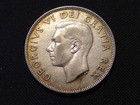 1952 Canada Half Dollar Vf Xf Toning George Vi 50 Cents Silver Type Coin