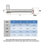 Stainless Steel Marine Toggle Pins tongue Bolt Pin marine Pin M8 M10 M12 M14