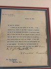 Original Typed Letter Signed With Note By Theodore Roosevelt  As President