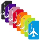 8 Pack Silicone Luggage Tag Baggage Handbag Travel Suitcase Tags With Name Id Ca