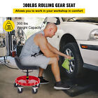 Rolling Shop Stool 300 Lbs Mechanic Garage Stool 18-23  Work Chair W round Tray