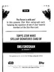 Topps Star Wars Smugglers Outpost Shaak Ti On Card Auto 19 99 Stellar Signatures