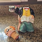 Vintage Ultra Rare Py Figural Bottle With Cork Oil Or Vinegar 