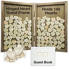 Wedding Guest Drop Top Frame Wedding Guest Book Alternative With 140 Brown
