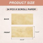 24 Packs Envelopes Vintage Aged Paper Earthy Yellow -9 X 4 Inch