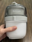 Lot Of 5 Rubbermaid Fasten   Go 2 Sandwich 1 Soup 2 Entree Grey White 