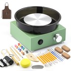 Electric Mini Pottery Wheel Kit For Kids   Beginners - Crafting Tool For Clay Ar