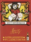 Vtg 2002 Sailor Jerry Spiced Rum Print Ad Art 20x27cm Sexy Cartoon Dame Raz 10