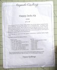 Happy Jacks Halloween Quilt Kit 67  X 76  Fabric  Trim   Pattern Included