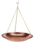 Good Directions Polished Copper Hand Hammered Hanging Bird Bath 18 