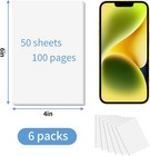 6 Pack Note Pads 4x6  Blank Server Notepad  Small Memo Scratch Paper