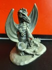 Spoontiques Pewter Wizard With Winged Dragon Red Eyes