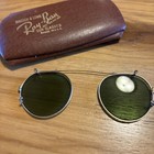 Vintage Ray Ban Bausch   Lomb 1 10 12k Gf B l Clip-on Sunglasses W  Case
