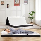 Tri-fold Folding Mattress 4 Inch Memory Foam Mattress Topper With Washable Cover