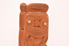 Vintage Carved Wood Tiki Statue Maori New Zealand Polynesian Art 10  Figure