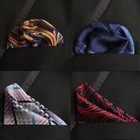 Men Paisley Floral Pocket Square Hanky Wedding Party Colorful Handkerchief