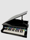 Teamson Kids Black 30-key Mini Lifting Top Grand Piano With Chair Age 3 