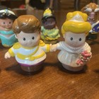Fisher-price Little People Disney Princess Figures Lot Of 9 Beast Belle Aladdin