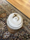 Antique Perry Round Fire Safe Vault  Concrete With Oak Veneer
