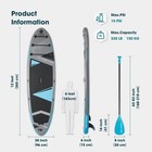 Inflatable Paddle Boards Stand Up Paddleboard With Sup Waterproof Bag   blue