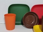 Vintage Kids Childrens Tupperware Plates Cups Bowls Toys Dishes 