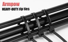 40 Inch White Zip Ties Heavy Duty  Ultra Exclusive Strong Plastic Wire Ties 