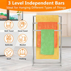 Free Standing Towel Racks For Bathroom  3 Tier Stainless Steel Bathroom Towel   
