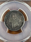 1865 Newfoundland 20 Cents - Silver Coin Canada Pcgs Genuine Cleaned Au Detail