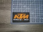 Ktm Racing Black   Orange Embroidered Iron On Patch 3 5  X 2 25 